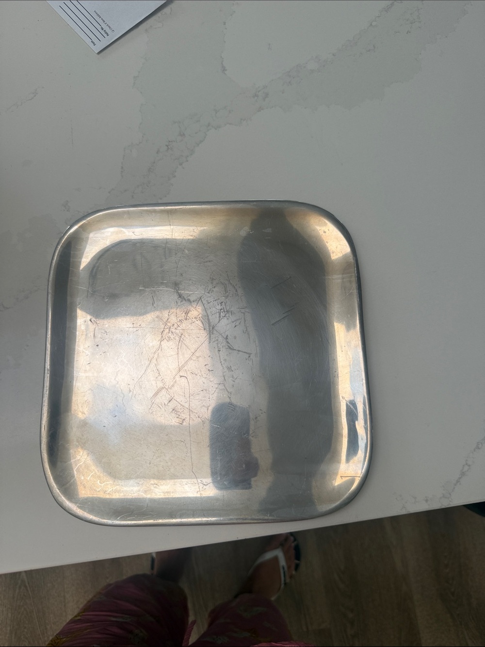 Nambe silver square tray